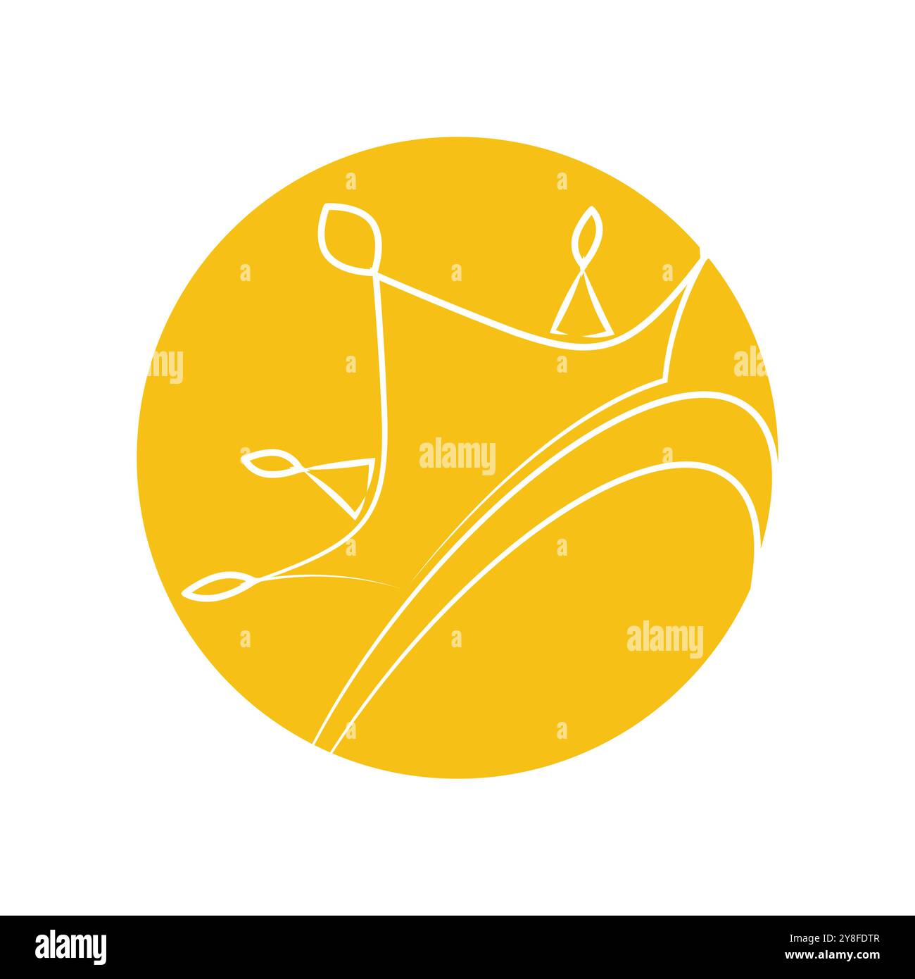 Crown Logo Template vector icon illustration design Stock Vector