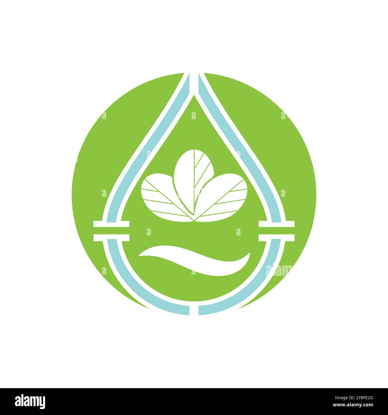 Moringa Leaf Logo Template Vector Symbol Nature Stock Vector