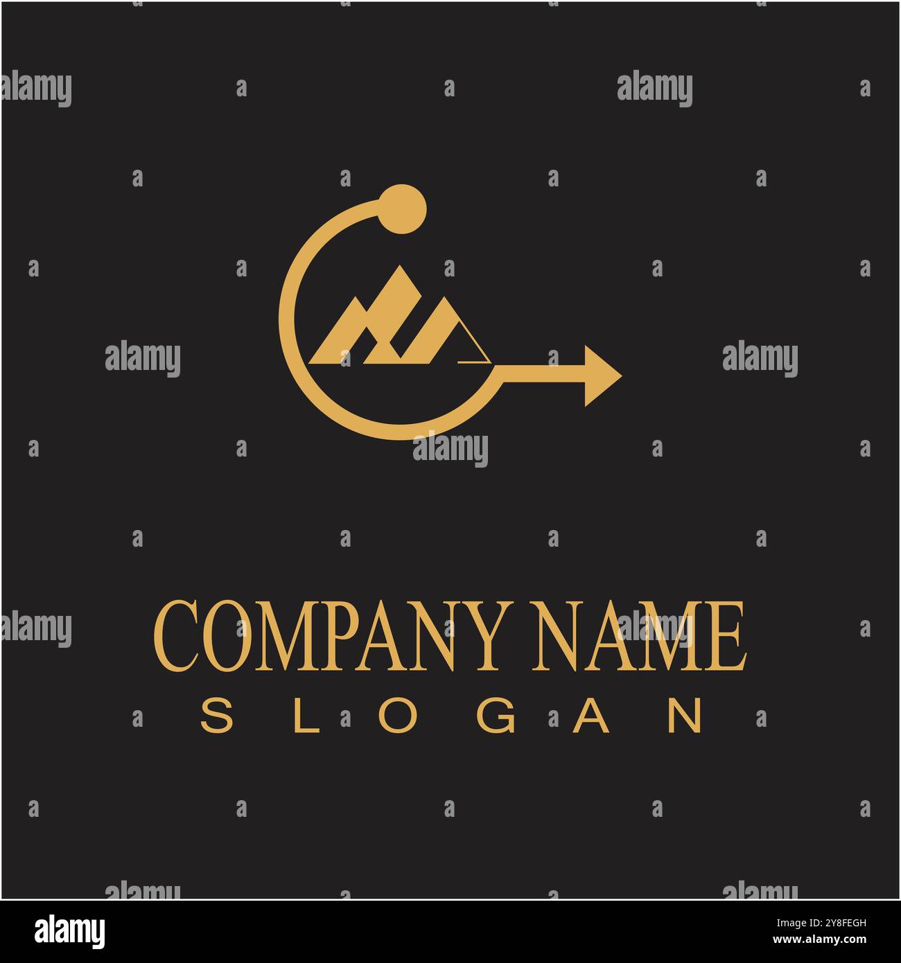 Mountain icon Logo Template Vector illustration design Stock Vector
