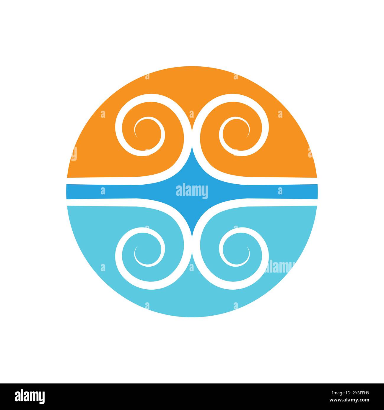Wind icon isolated logo vector template design Stock Vector