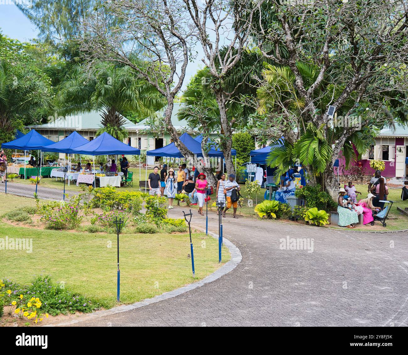 Mahe, Seychelles, 4.10.25 Activities at the craft village for tourism
