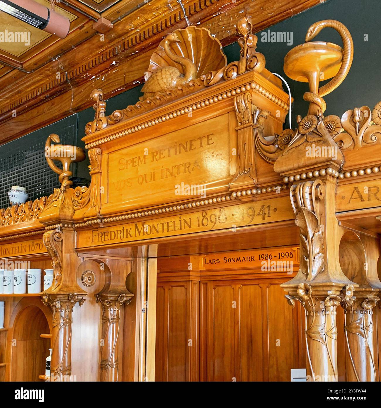 Apoteket Svanen pharmacie chemist, Lund, Sweden - Smartphone Captured Stock Image