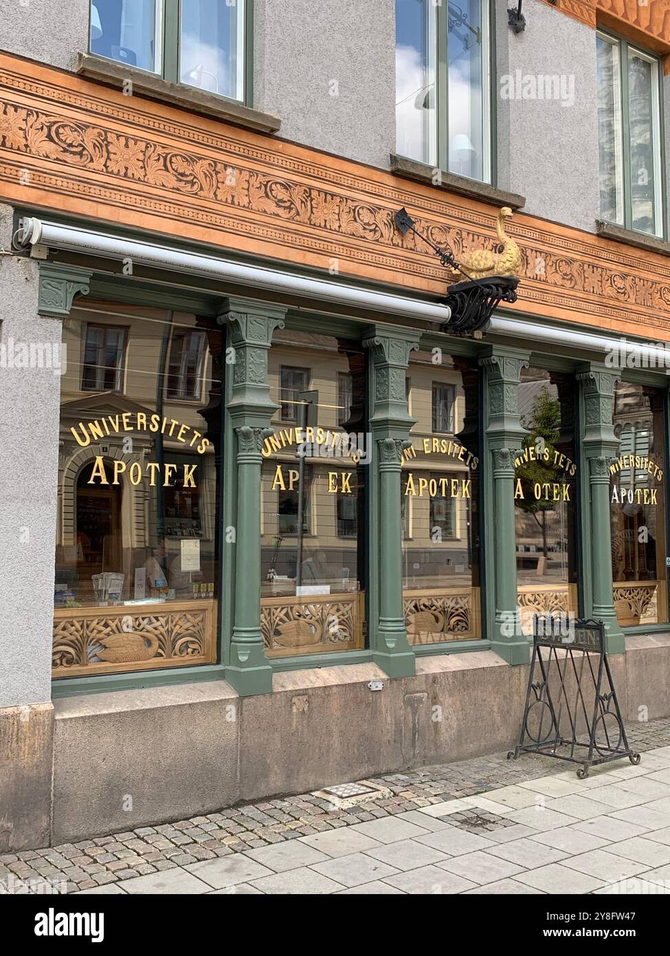 Apoteket Svanen pharmacie chemist, Lund, Sweden - Smartphone Captured Stock Image