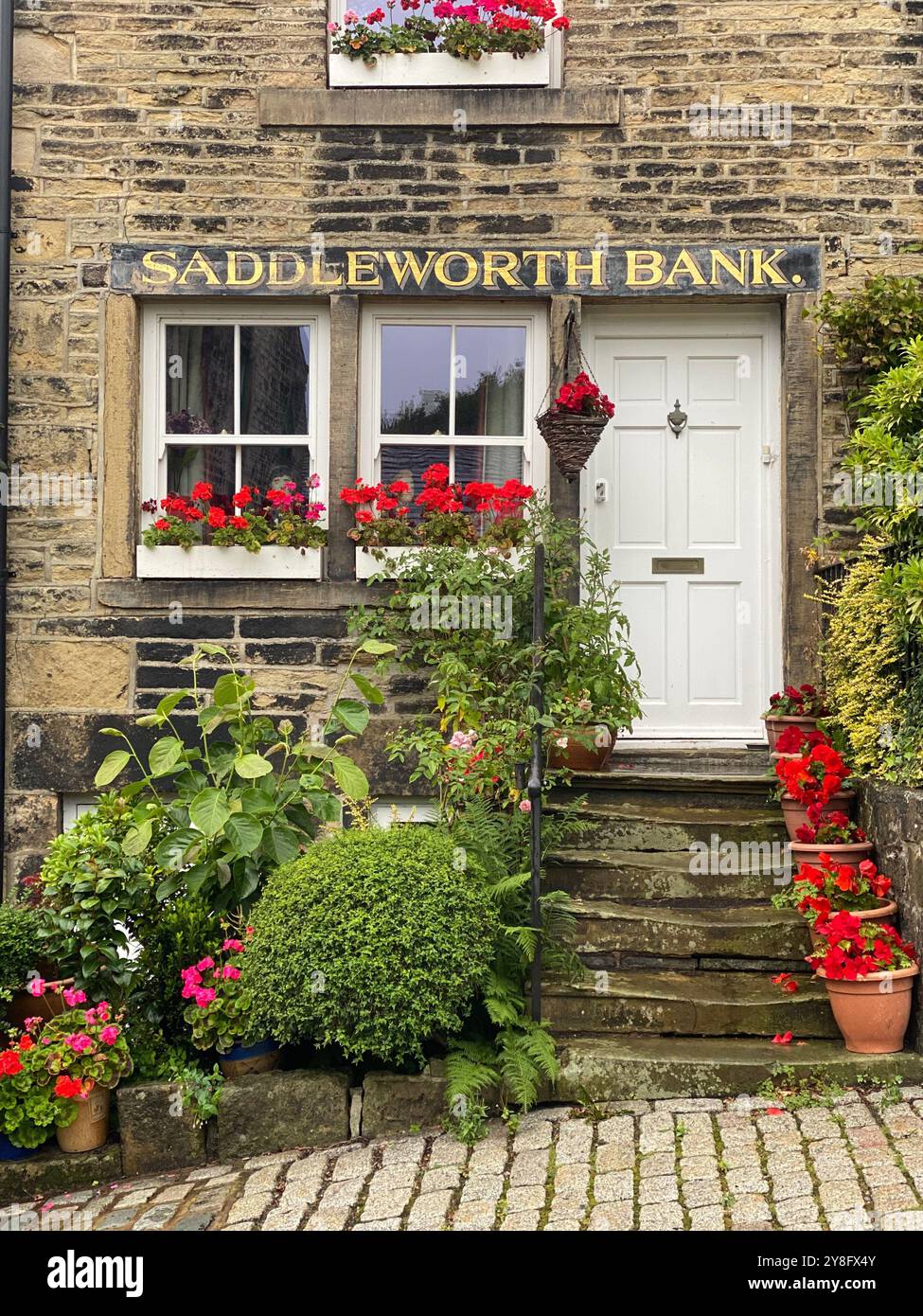 Saddleworth Bank house, Dobcross, Saddleworth, Oldham, Greater Manchester, U.K. - Smartphone Captured Stock Image