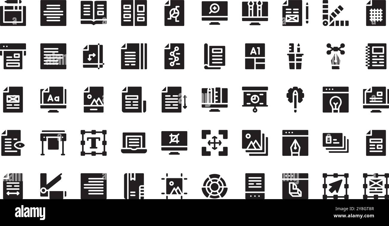 Editorial design icons High-Quality Vector Icons Collection with ...