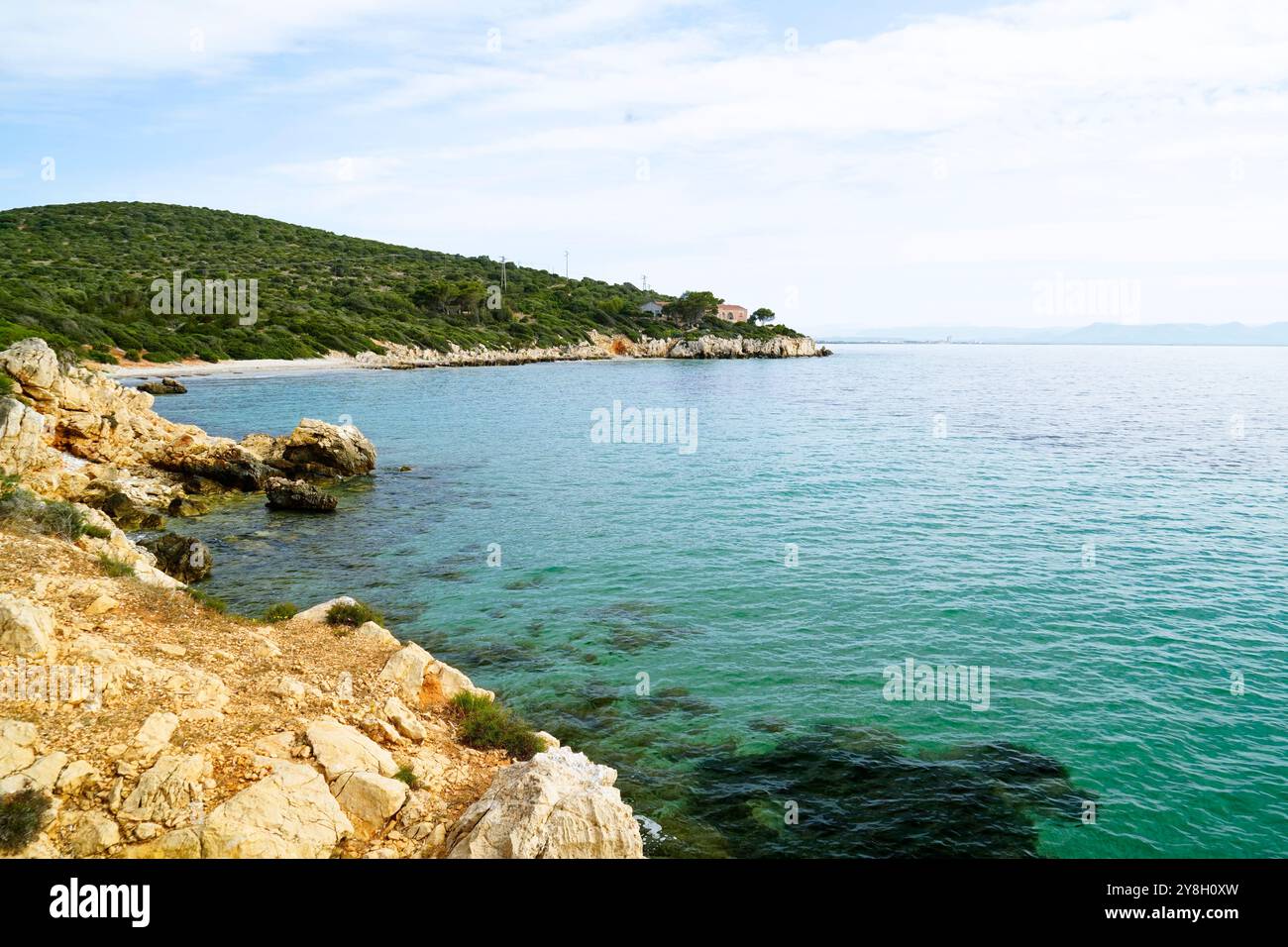 the pristine beaches of Sant'Antioco Island, southern Sardinia, Italy ...