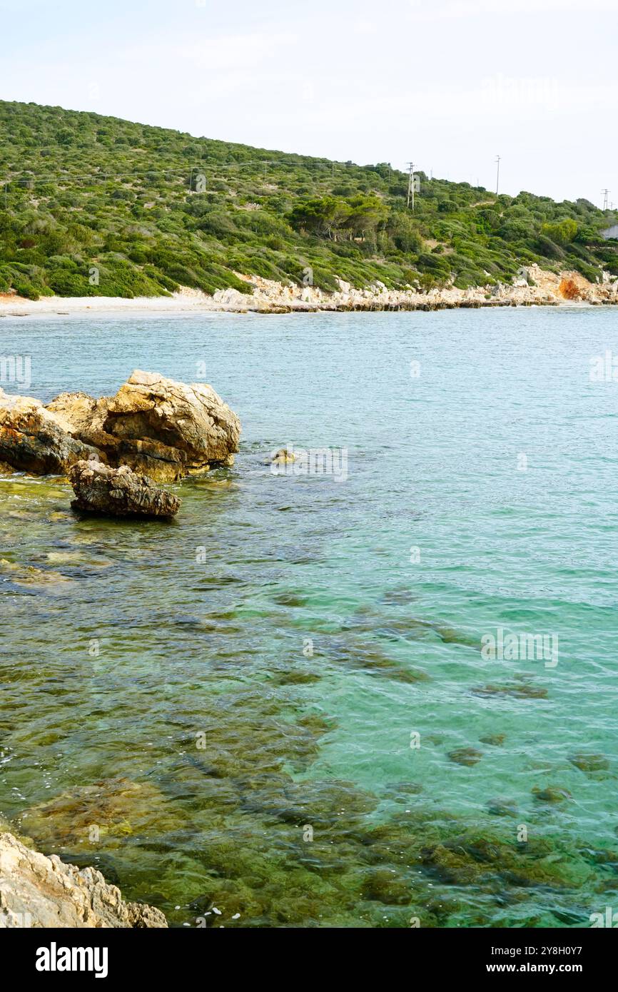 the pristine beaches of Sant'Antioco Island, southern Sardinia, Italy ...