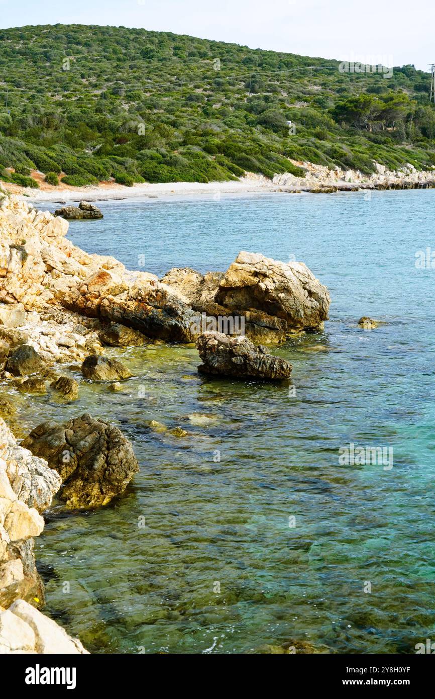 the pristine beaches of Sant'Antioco Island, southern Sardinia, Italy ...