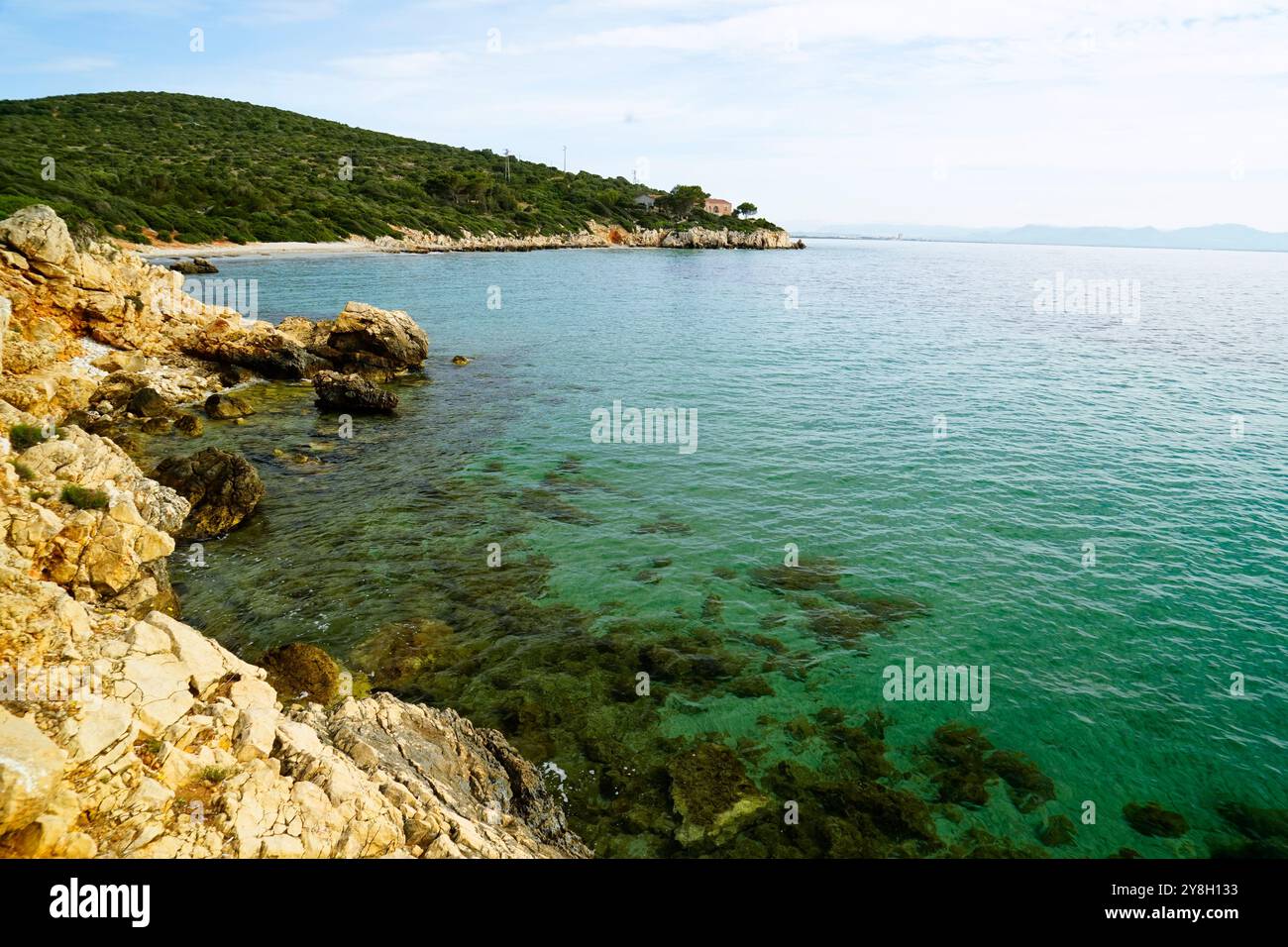 the pristine beaches of Sant'Antioco Island, southern Sardinia, Italy ...