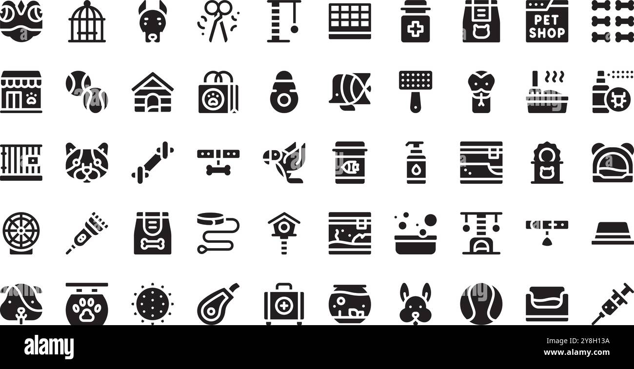 Pet shop icons High-Quality Vector Icons Collection with Editable ...