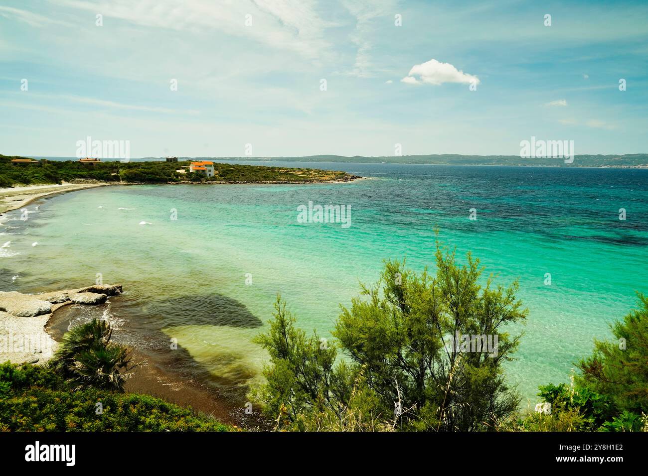 the pristine beaches of Sant'Antioco Island, southern Sardinia, Italy ...