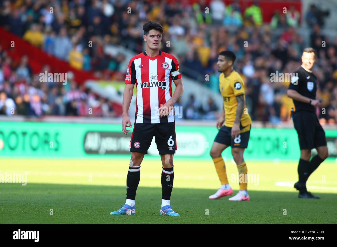 London, UK. 05th Sep, 2024. London, England, October 5th 2024: Christian Norgaard (6 Brentford) during the Premier League game between Brentford and Wolverhampton Wanderers at Gtech Community Stadium in London, England (Alexander Canillas/SPP) Credit: SPP Sport Press Photo. /Alamy Live News Stock Photo