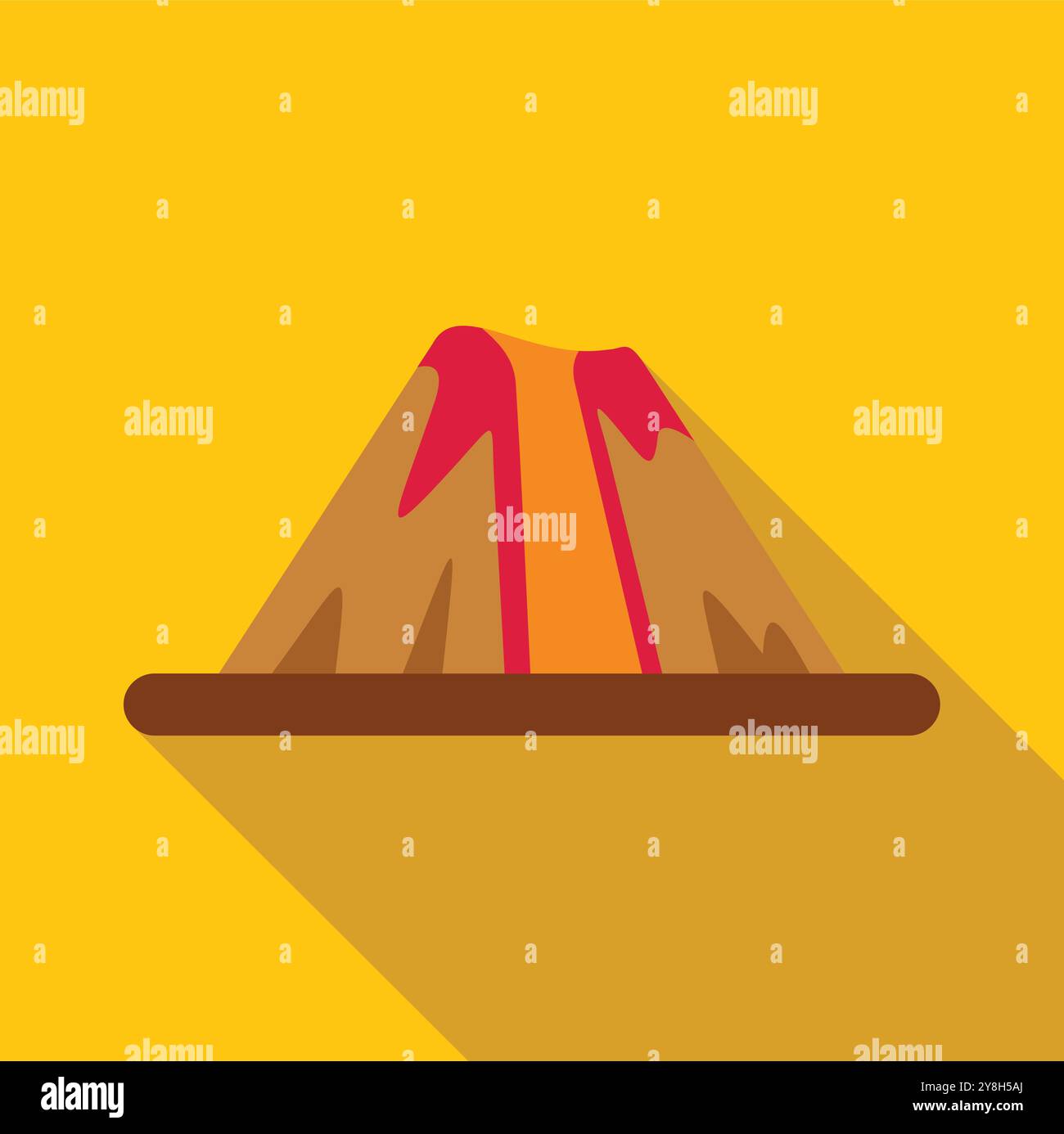 Glowing lava flowing Stock Vector Images - Alamy