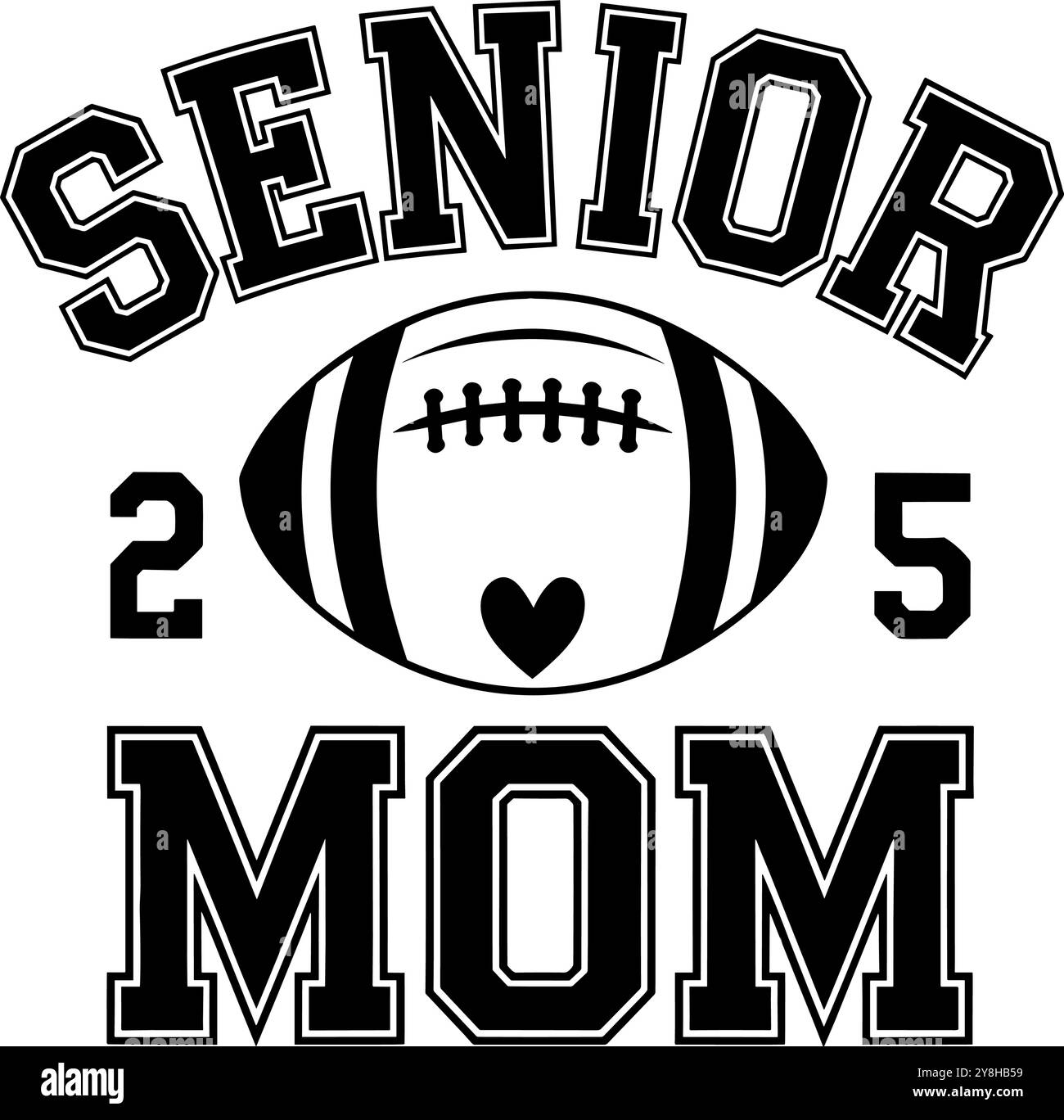 Senior mom class of 2024 stock vector image art alamy