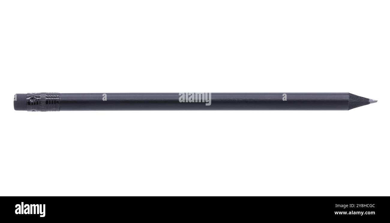 Black pencil isolated on white background Stock Photo - Alamy