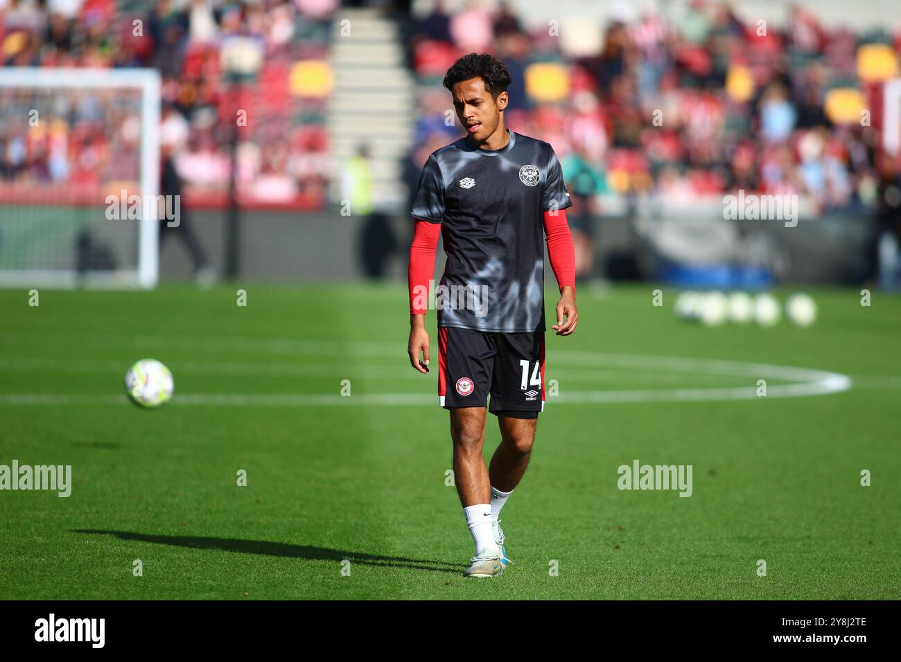 London, UK. 05th Oct, 2024. London, England, October 5th 2024: Fabio Carvalho (14 Brentford) during the Premier League game between Brentford and Wolverhampton Wanderers at Gtech Community Stadium in London, England (Alexander Canillas/SPP) Credit: SPP Sport Press Photo. /Alamy Live News Stock Photo
