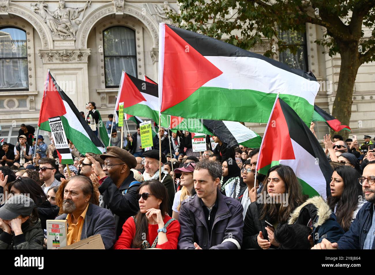 LONDON, ENGLAND: 5th October 2024: A year later, the genocide in Gaza ...