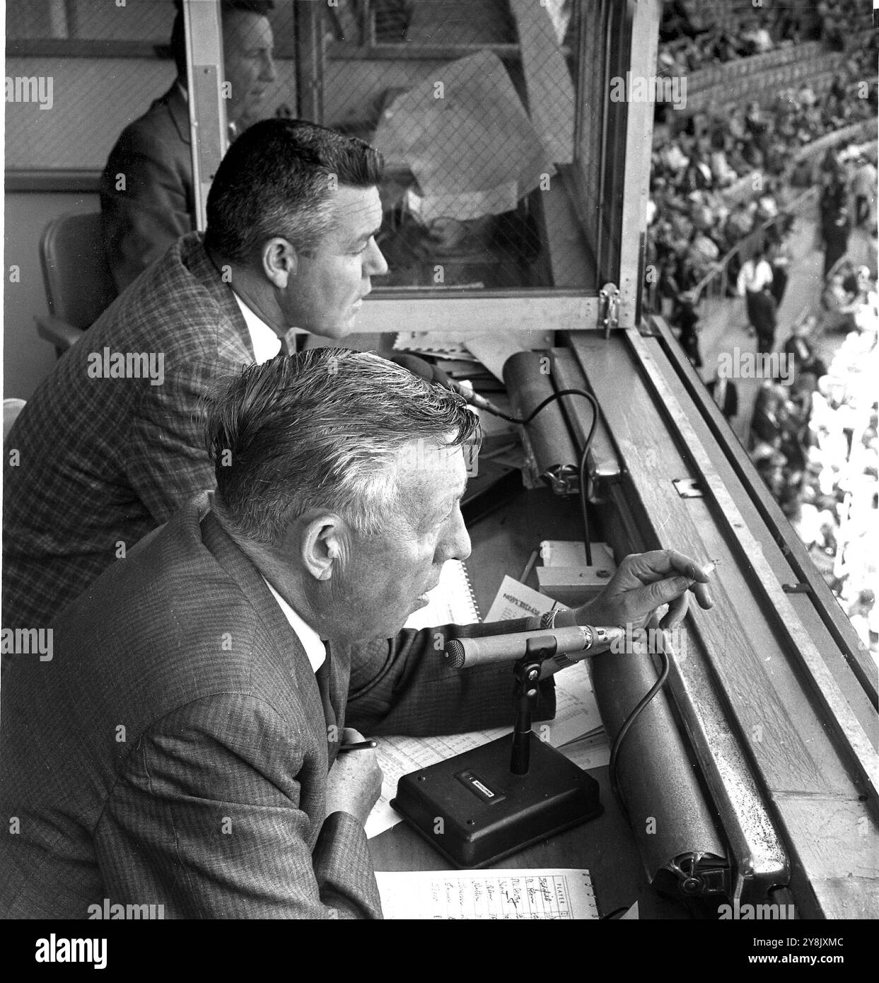 San Francisco Giants radio announcer team Lon Simmons and Russ Hodges