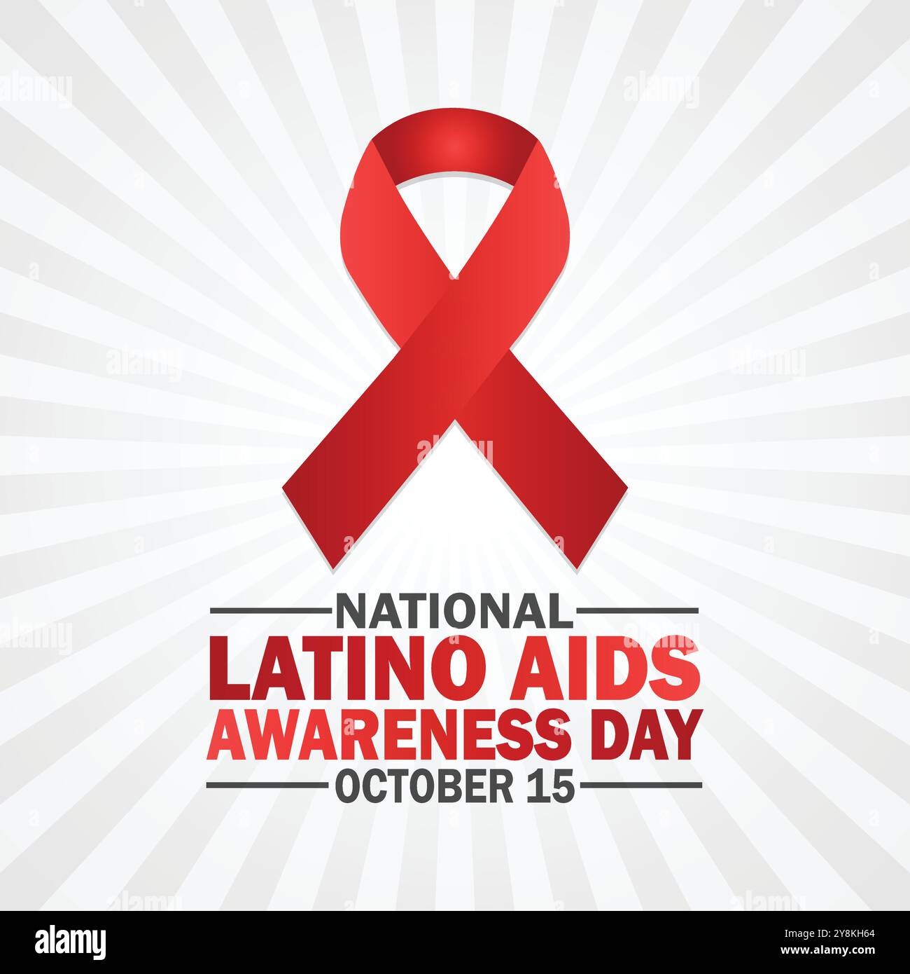 National Latino Aids Awareness Day Vector illustration. October 15. Holiday concept. Template for background, banner, card, poster with text Stock Vector