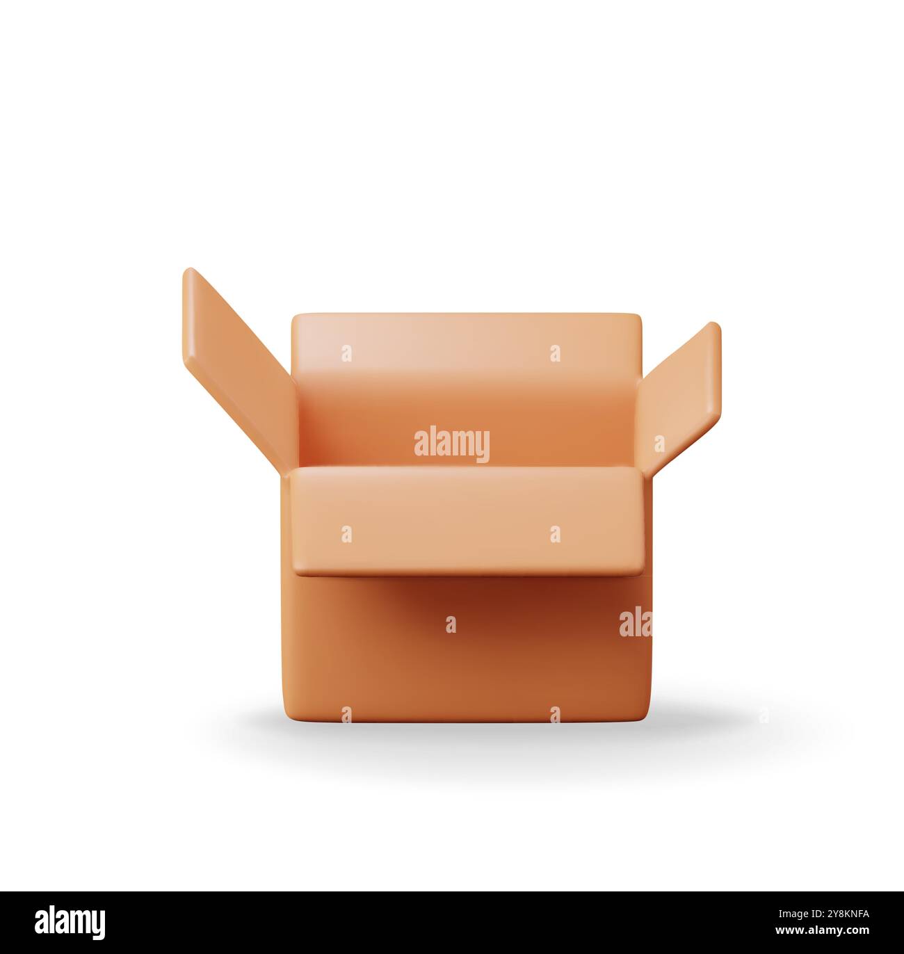 3D carton packaging box isolated on white Stock Vector Image & Art - Alamy