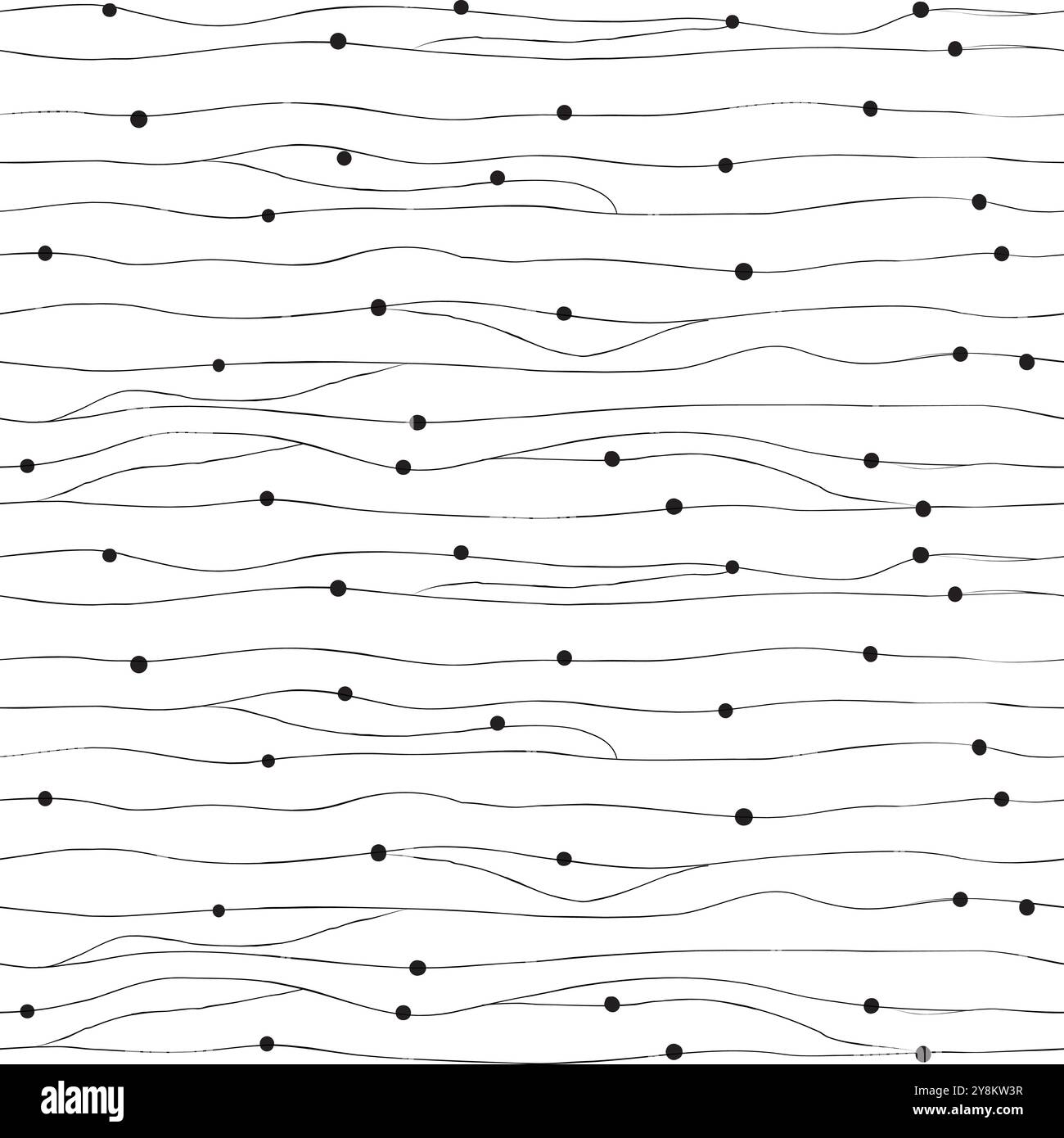 black-hand-drawn-seamless-patterns Stock Vector