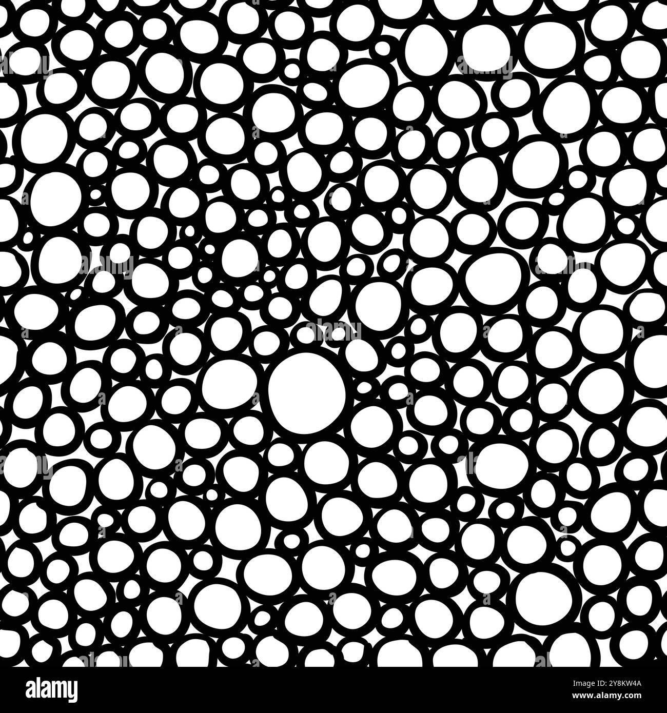 black-hand-drawn-seamless-patterns Stock Vector