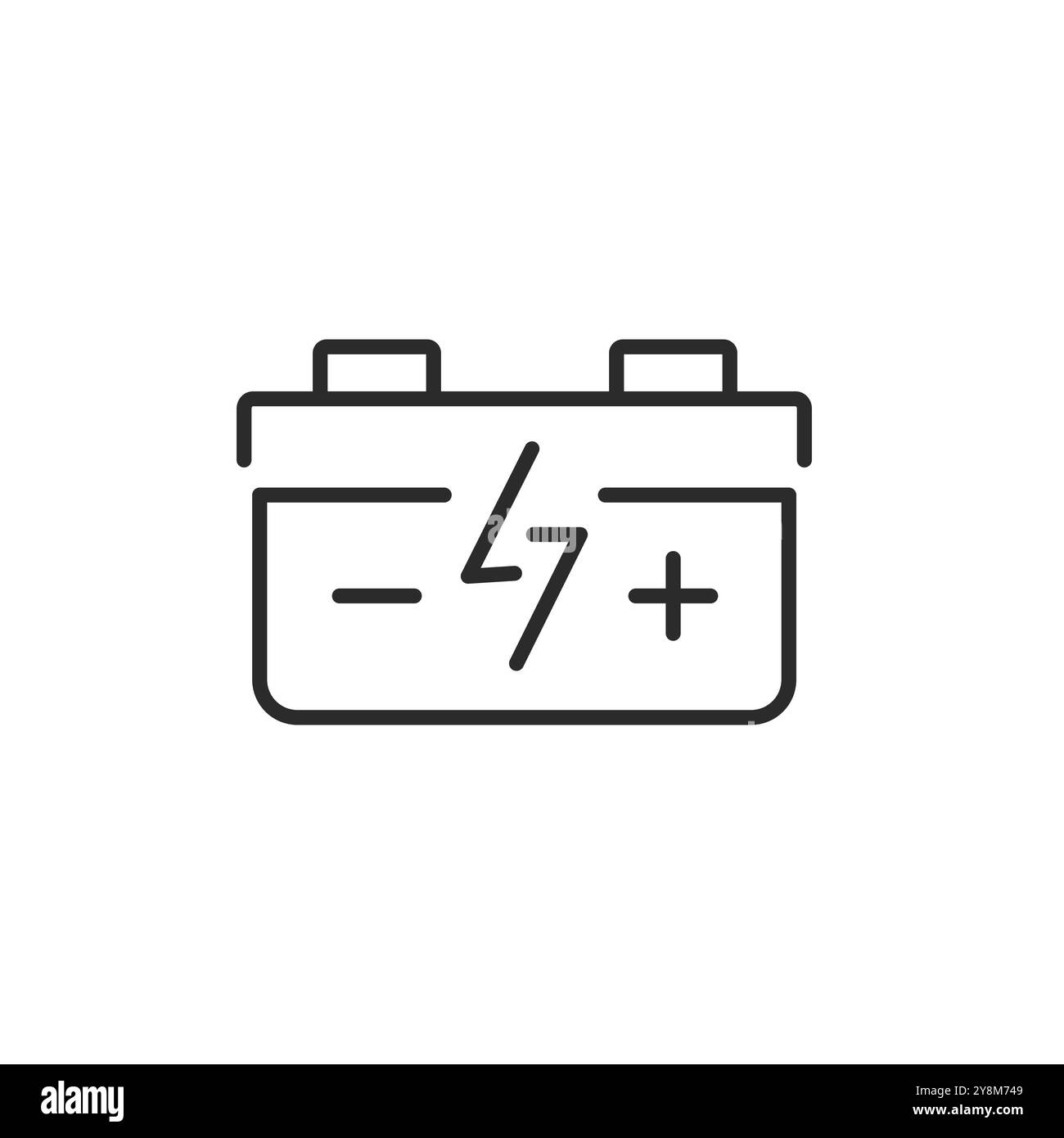 Car battery icon stock vector image art alamy