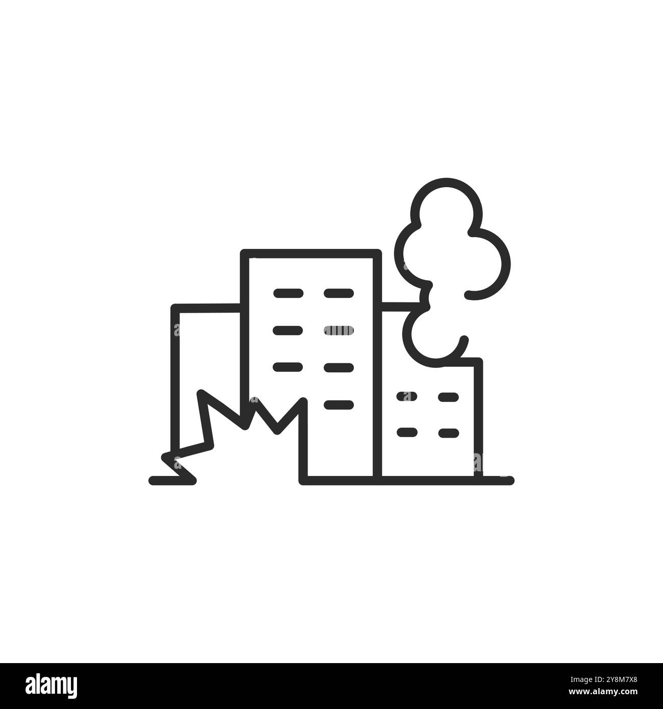 City Bombing Icon Stock Vector Image & Art Alamy