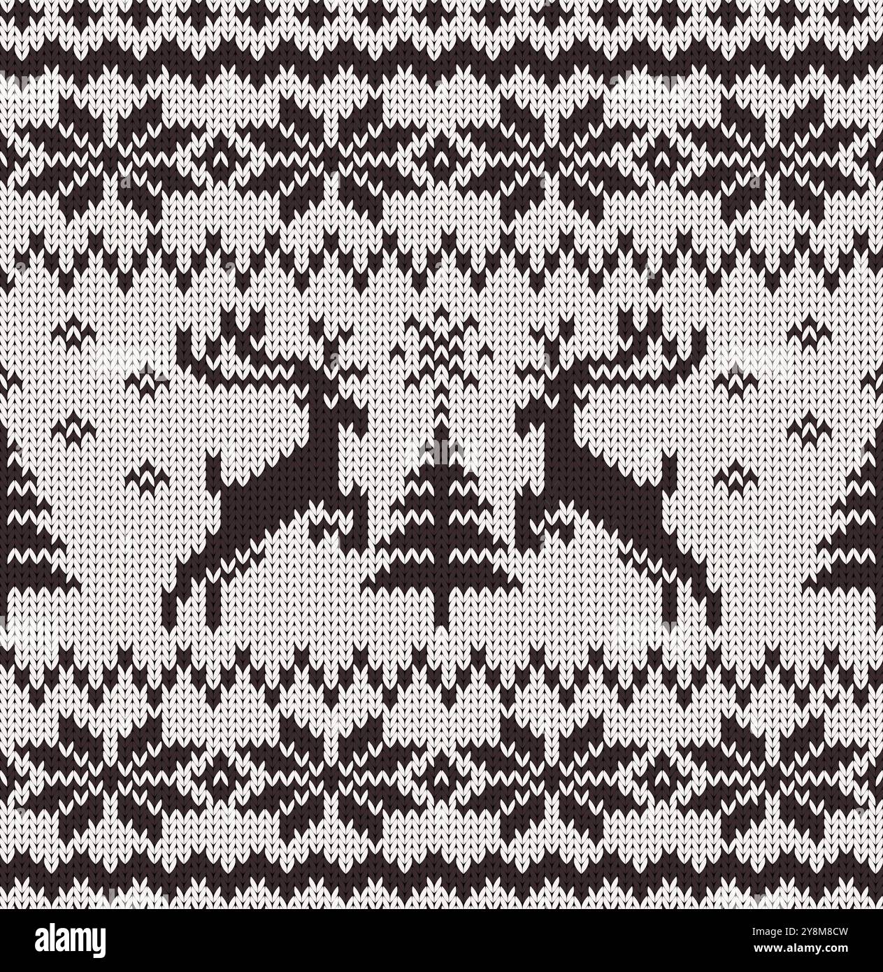 seamless-knit-textures Stock Vector