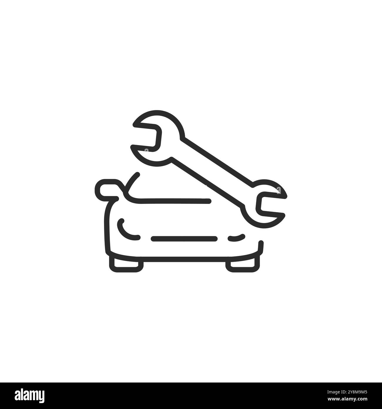 Car repair service icon stock vector image art alamy