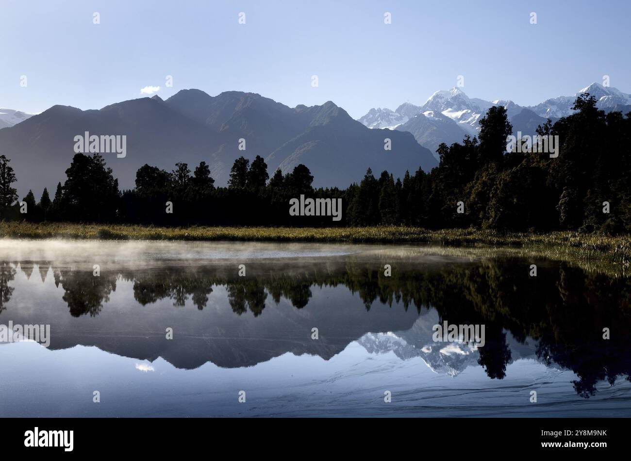 Lake Matheson New Zealand Fox Glacier Nature Walk Stock Photo - Alamy