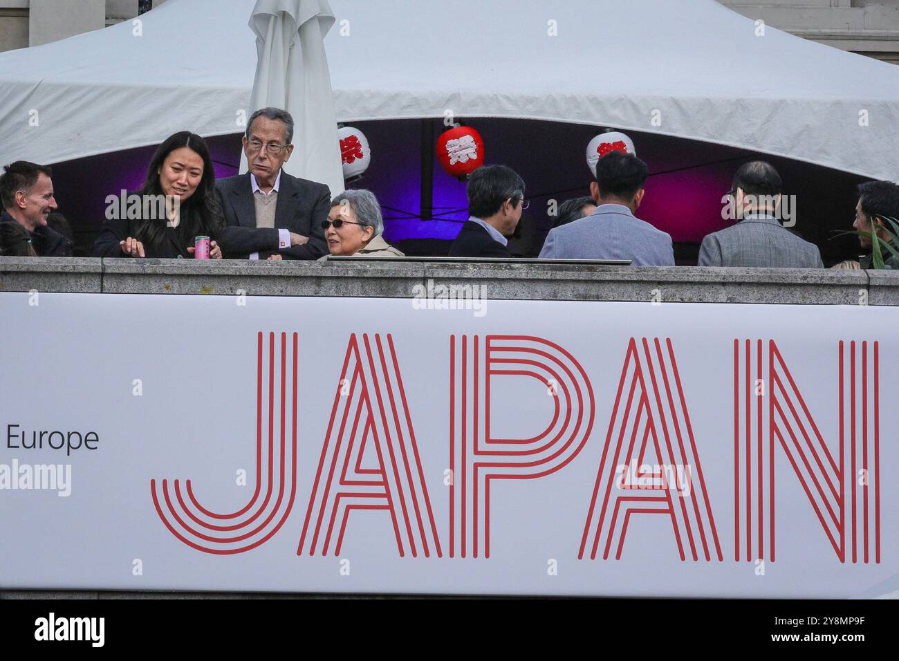 London, UK. 06th Oct, 2024. Jeremy Hunt, former Chancellor and now Shadow Chancellor of the Exchequer, at the Japan Matsuri with his wife Lucia Guo and others. Japan Matsuri, the UK's biggest annual festival of Japanese culture and food, will return to Trafalgar Square with cultural performances, stalls, food and entertainment. Credit: Imageplotter/Alamy Live News Stock Photo