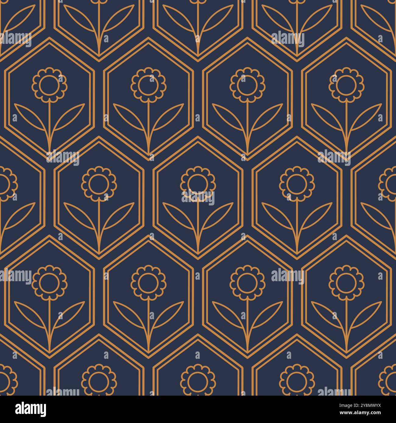 Seamless abstract honeycomb pattern Stock Vector Images - Alamy