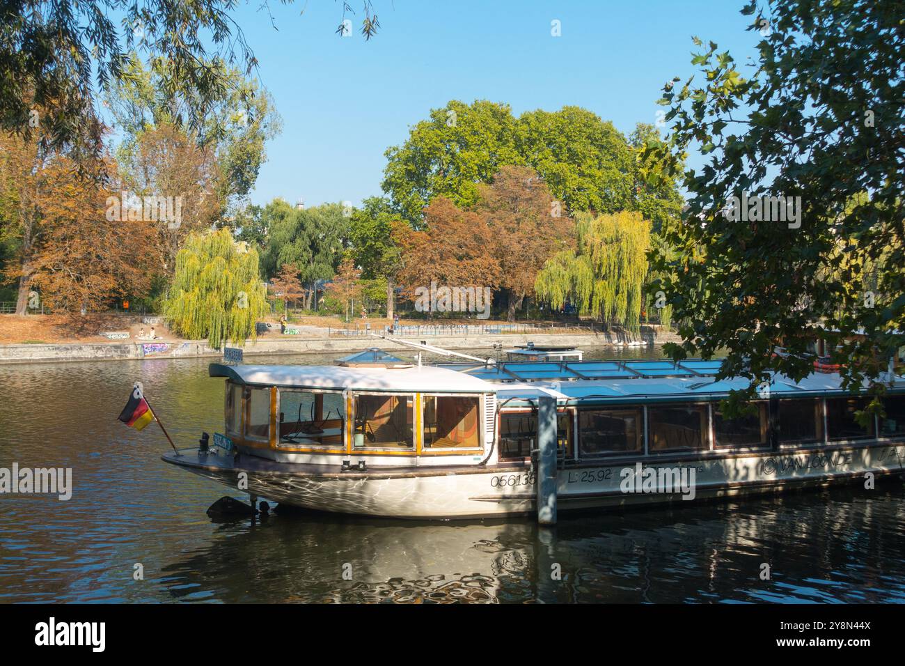 Ship Boat Berlin Spree River Canal Urbanhafen Landwehrkanal Kreuzberg ...
