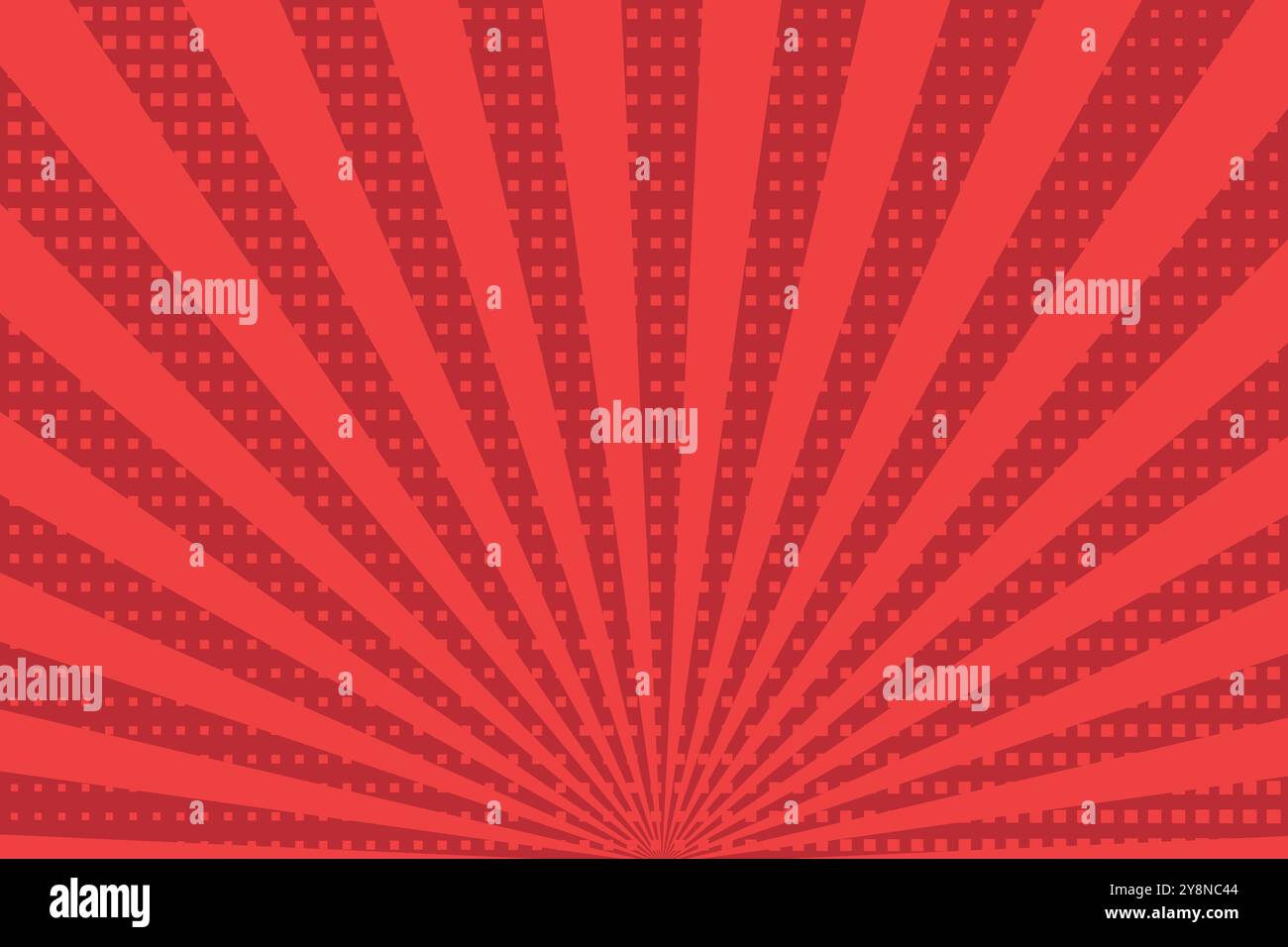 Red vintage radial sunburst vector background banner. Carnival circus ...