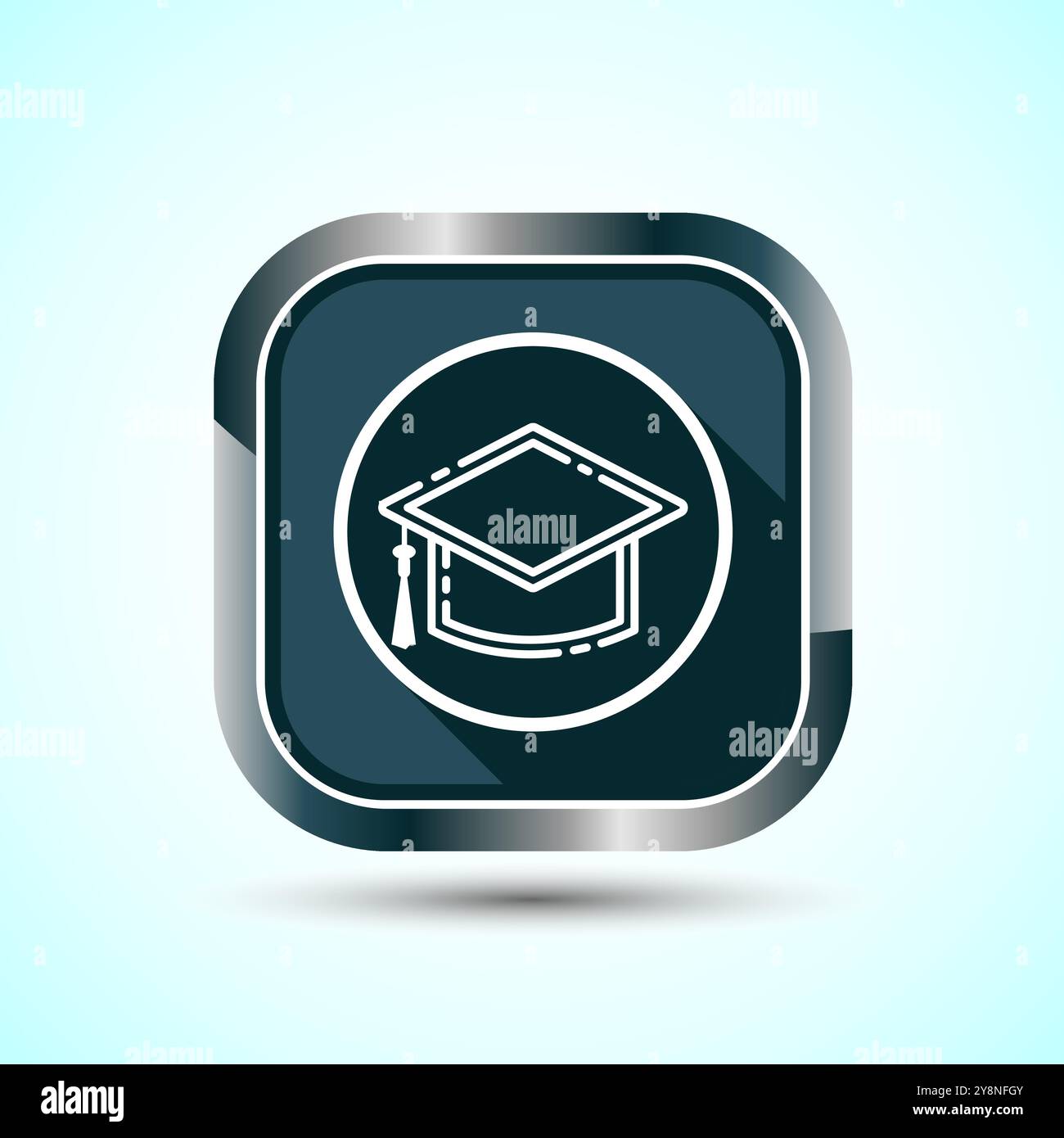 Graduation Hat Icon Design Illustration, Academic Cap Icon For Apps and ...