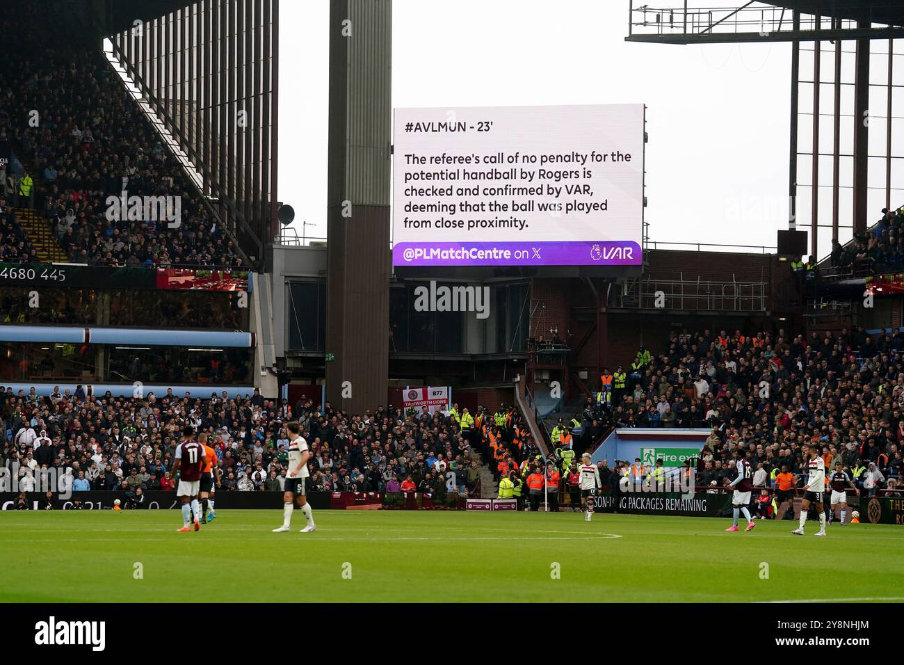 The stadiums screen displays an explanation for the reason why VAR made ...