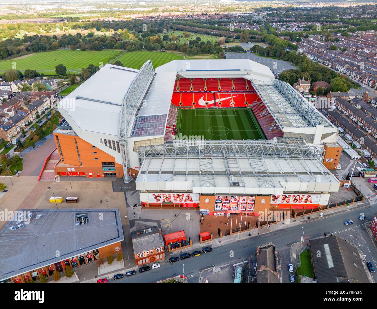 Anfield stadium aerial view hi-res stock photography and images - Alamy