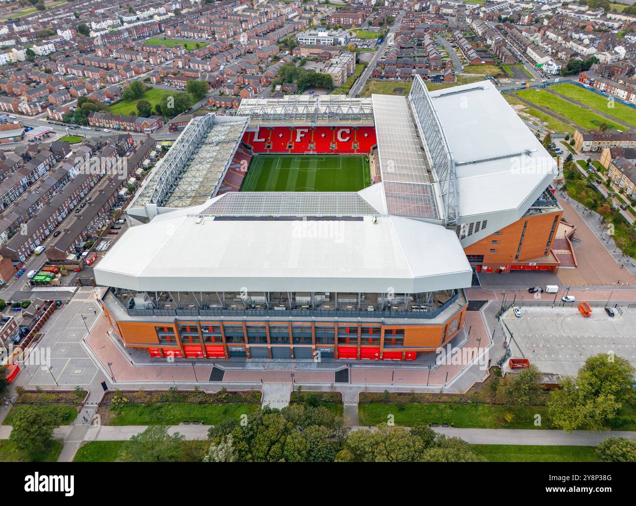 Anfield stadium aerial view hi-res stock photography and images - Alamy