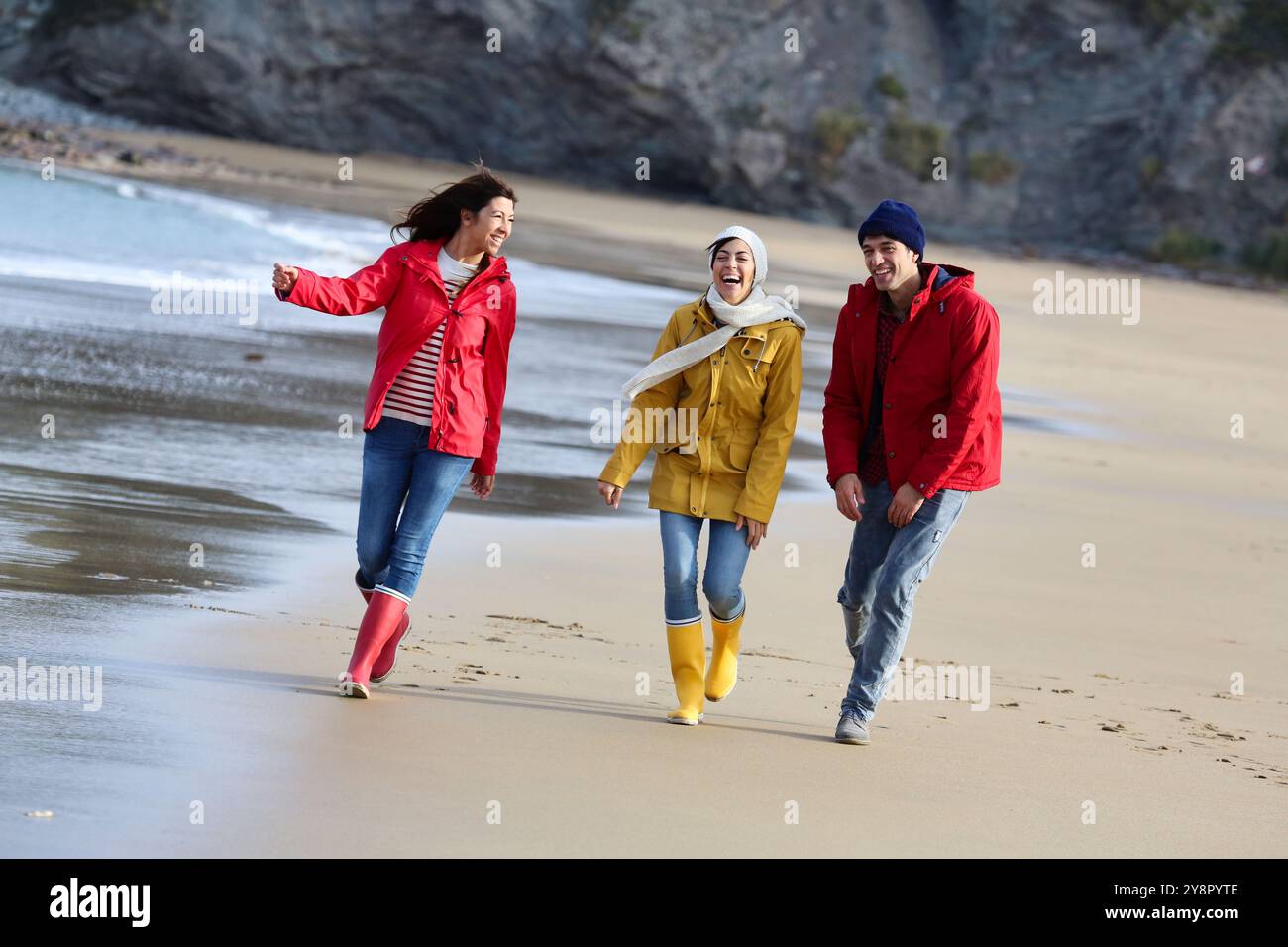Lifestyles, Hendaya Beach. Stock Photo