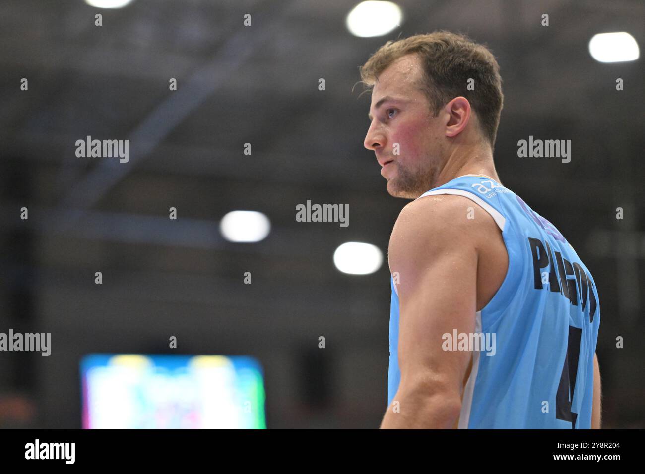 Kevin Pangos of Napolibasket&#x9; during Napolibasket vs Pallacanestro Trieste, Italian Basketball Serie A match in Naples, Italy, October 06 2024 Stock Photo