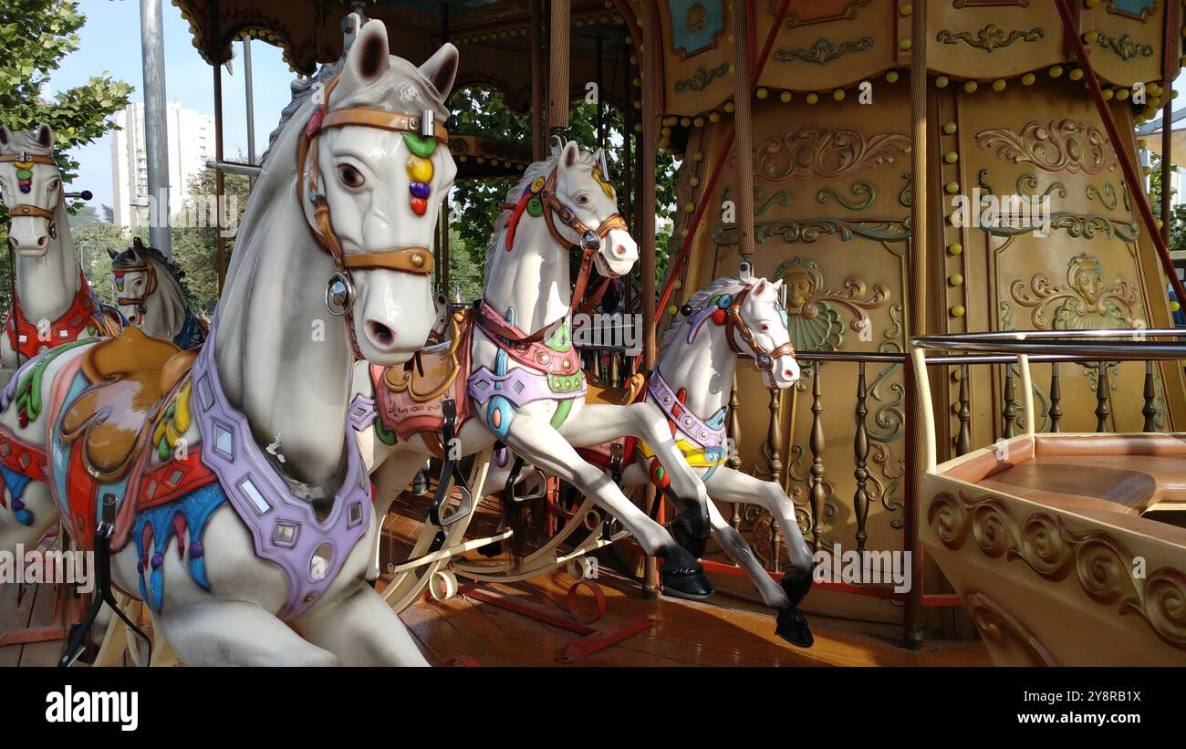 Vintage carousel horses horse hi-res stock photography and images - Alamy