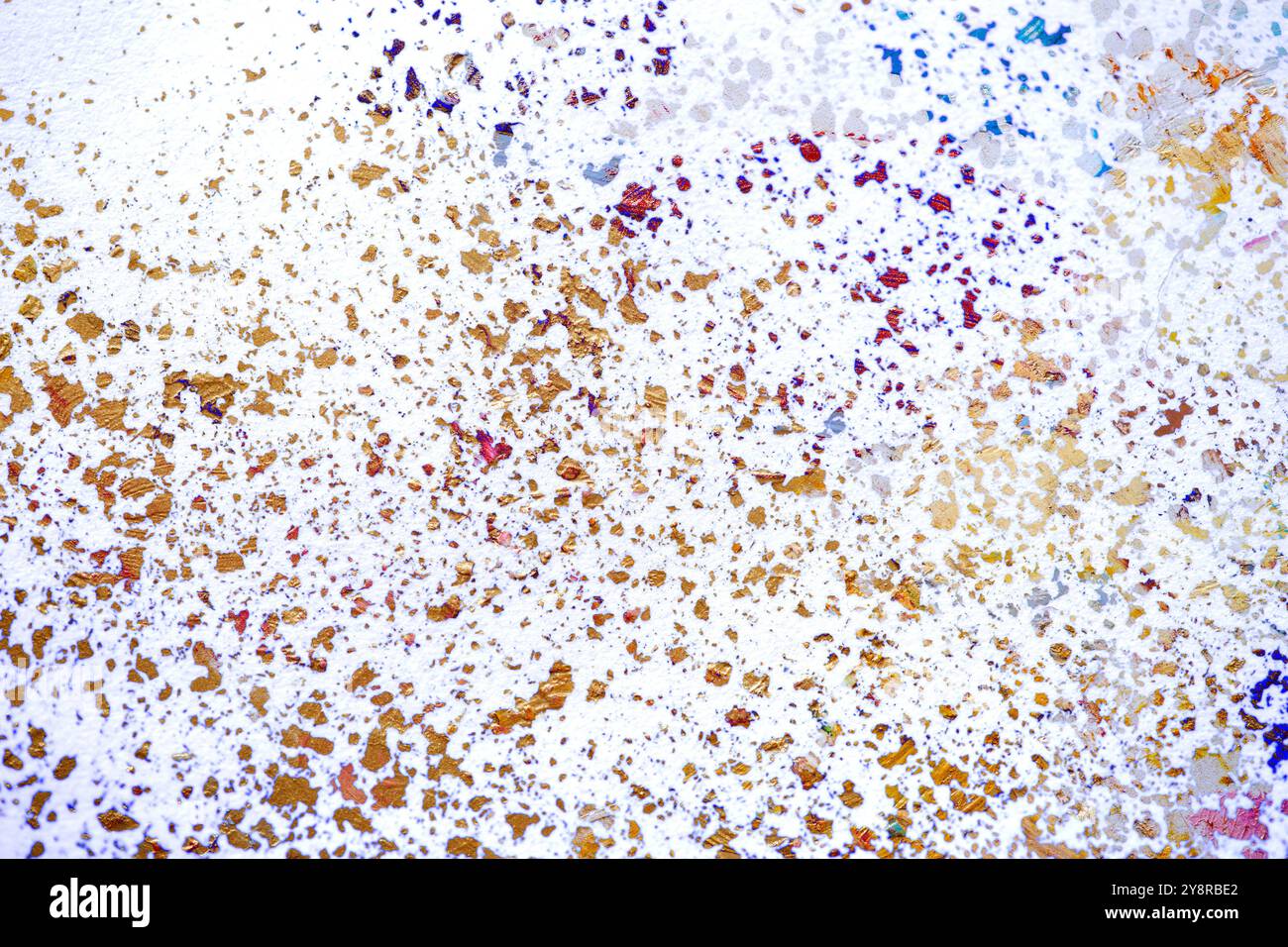 Abstract colorful background with gold Stock Photo