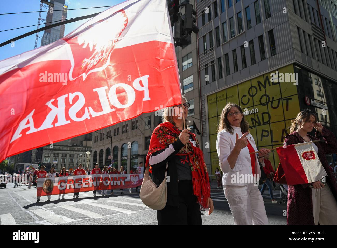 PolishAmericans participate in the 87th Annual Pulaski Day Parade on