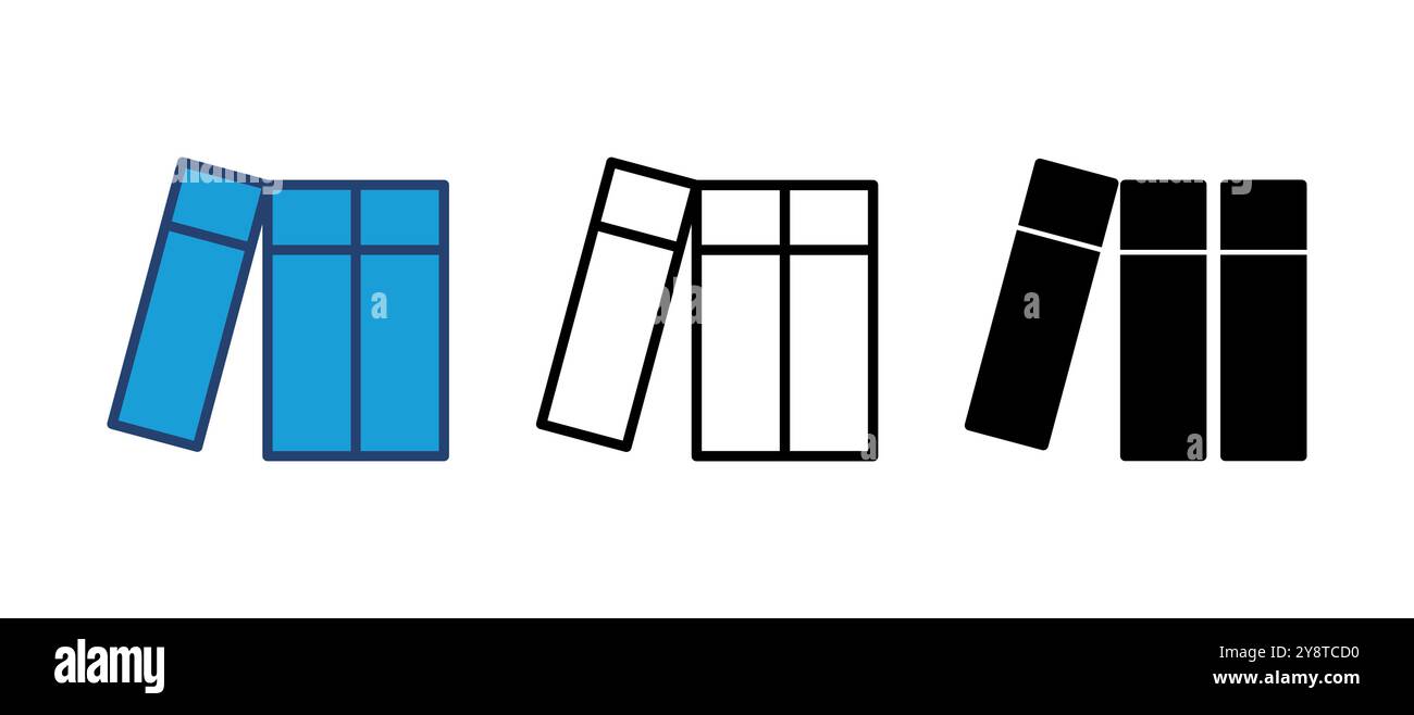 Library icon vector. education icon vector Stock Vector
