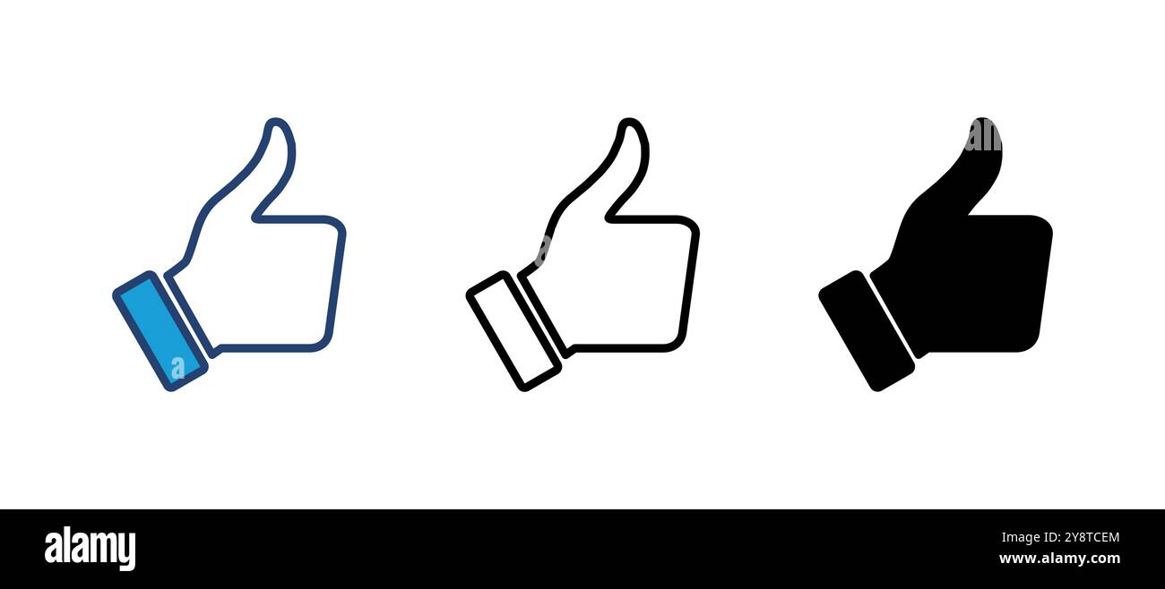 Thumbs up icon vector. Hand like. Like icon vector Stock Vector Image ...