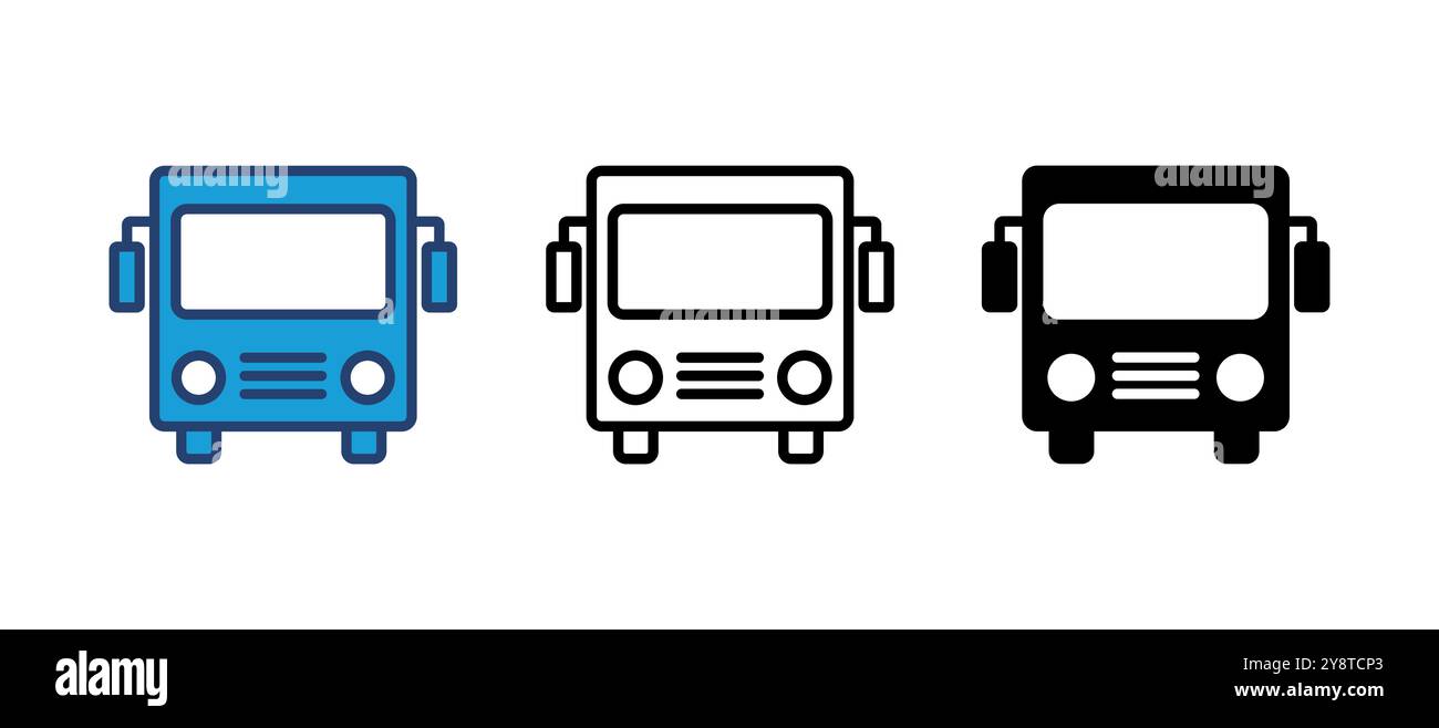 Bus icon vector. bus vector icon Stock Vector