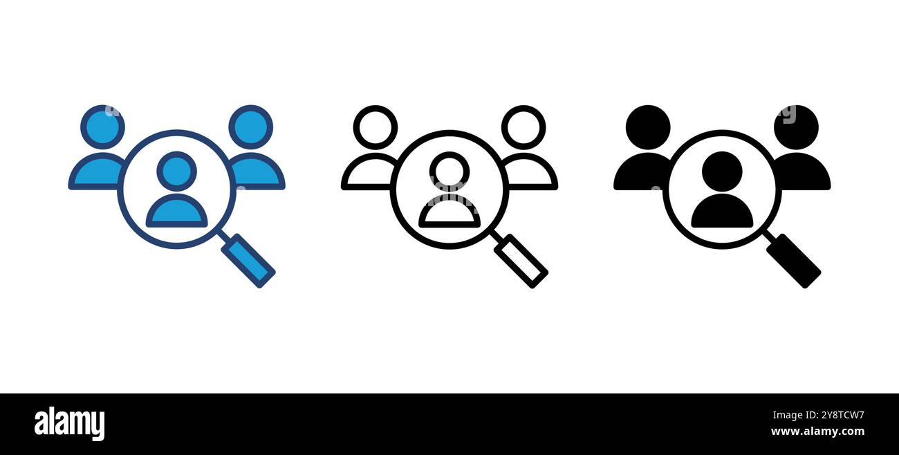 Hiring icon vector. Search job vacancy icon. Human resources concept ...