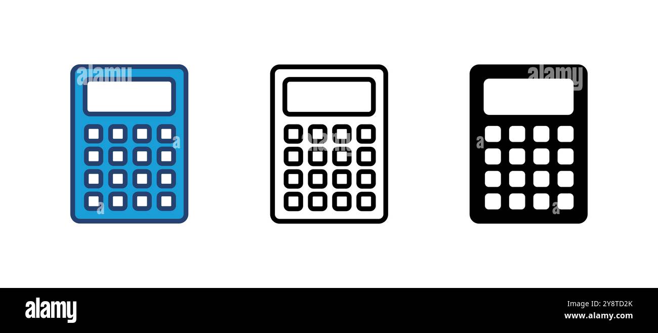 Calculator icon vector. Accounting calculator icon. calculator vector Stock Vector