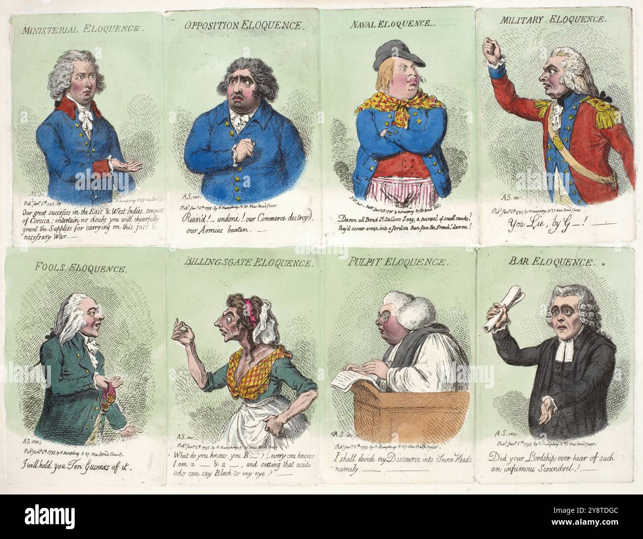 James Gillray - A Great Stream from a Petty Fountain; or John Bull swamped in a